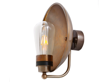 GALIT - LED brass wall light for bathroom by mullan lighting - view 2